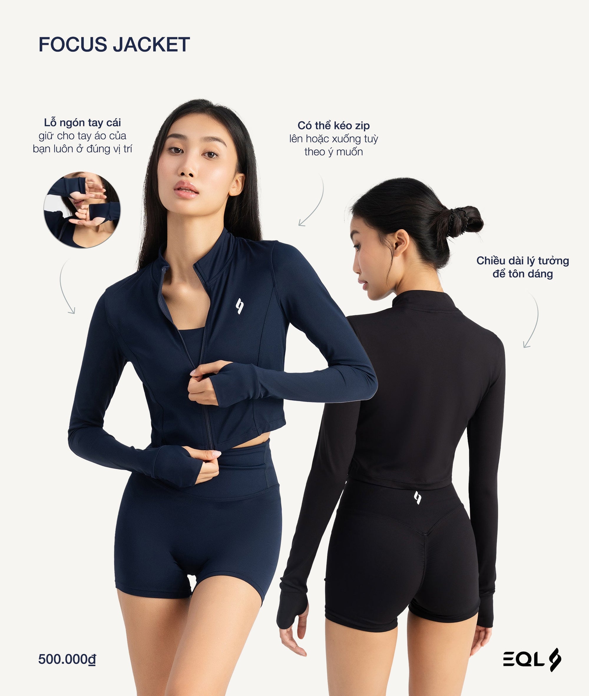 Focus (Áo Khoác) - Đen - EQL Apparel - Focus (Áo Khoác) - Đen -