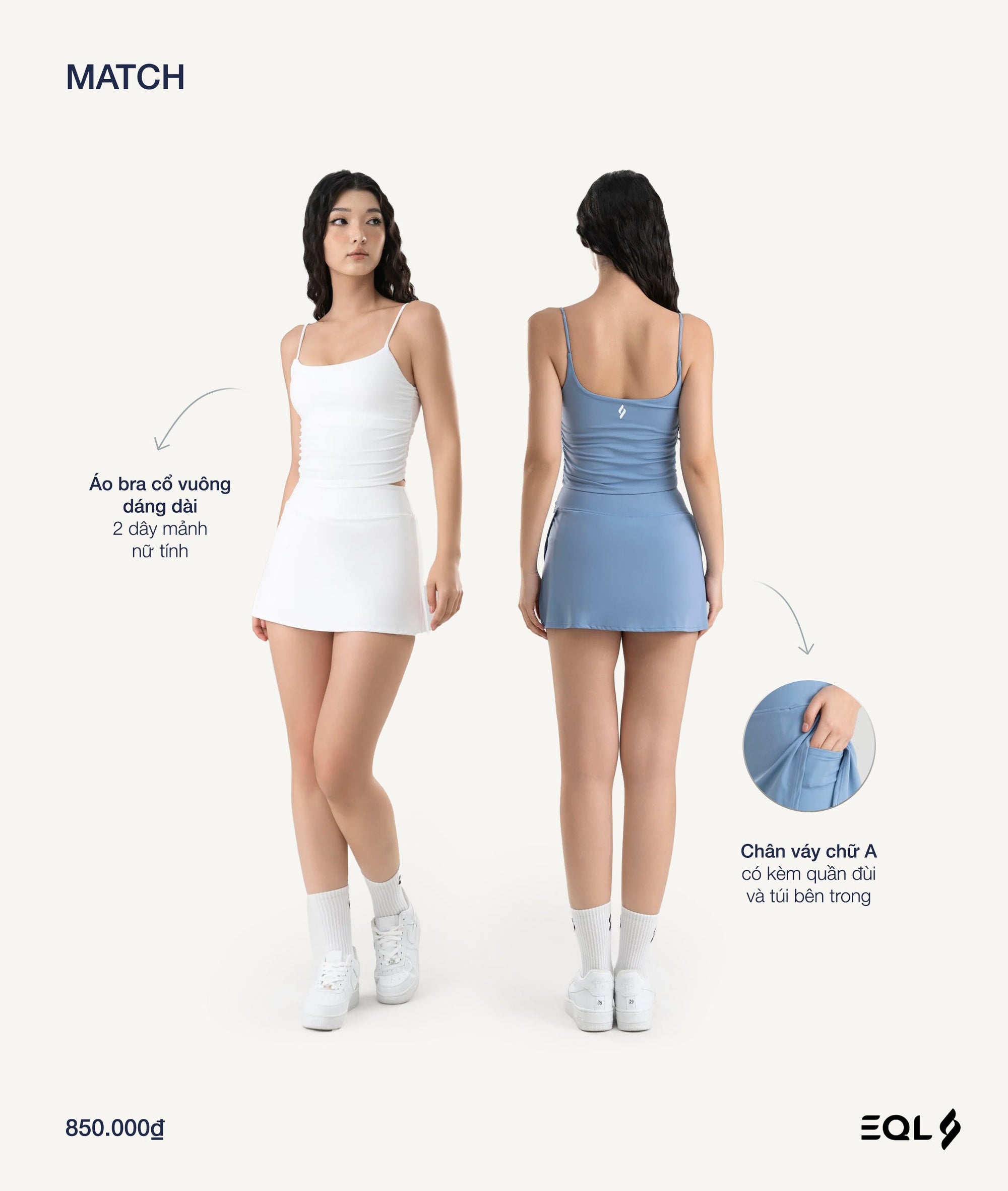 Match - Xanh Trời - EQL Apparel - Match - Xanh Trời -