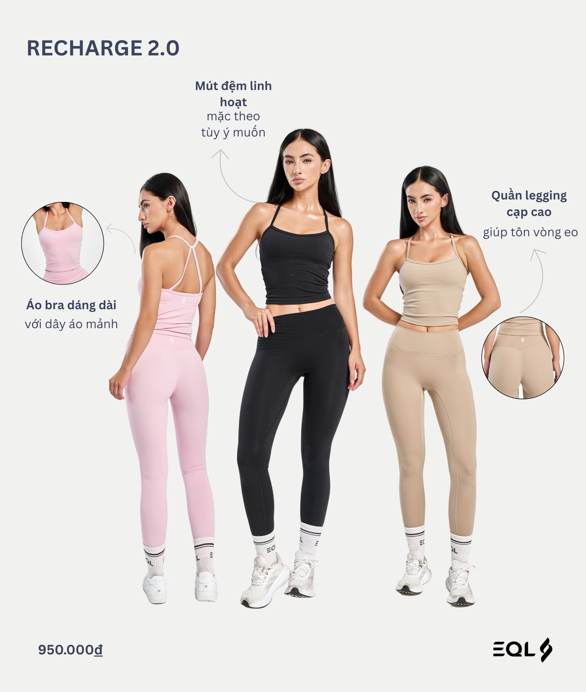 Recharge 2.0 - Hồng Phấn - EQL Apparel - Recharge 2.0 - Hồng Phấn -