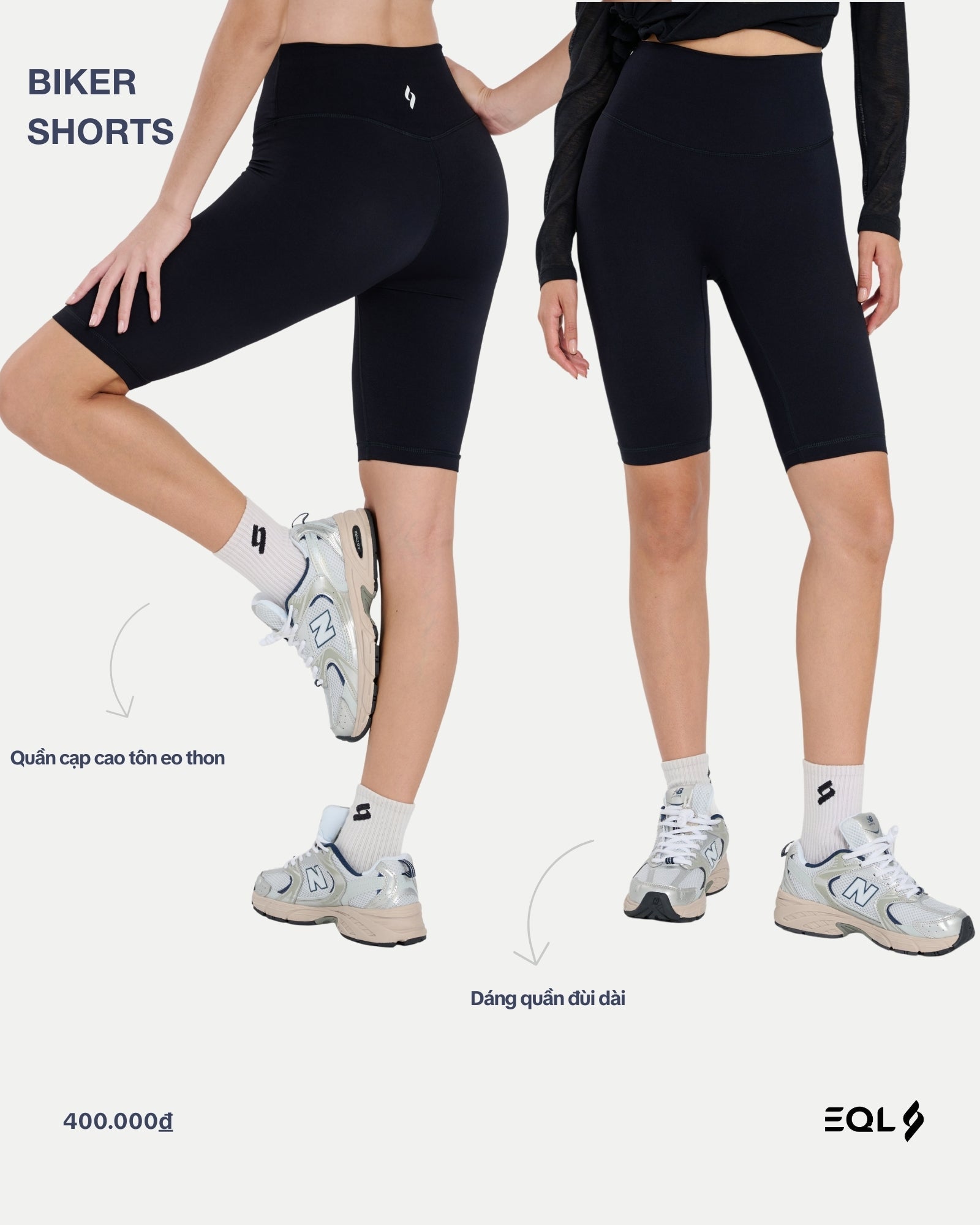 Biker Short - Đen - EQL Apparel - Biker Short - Đen - 