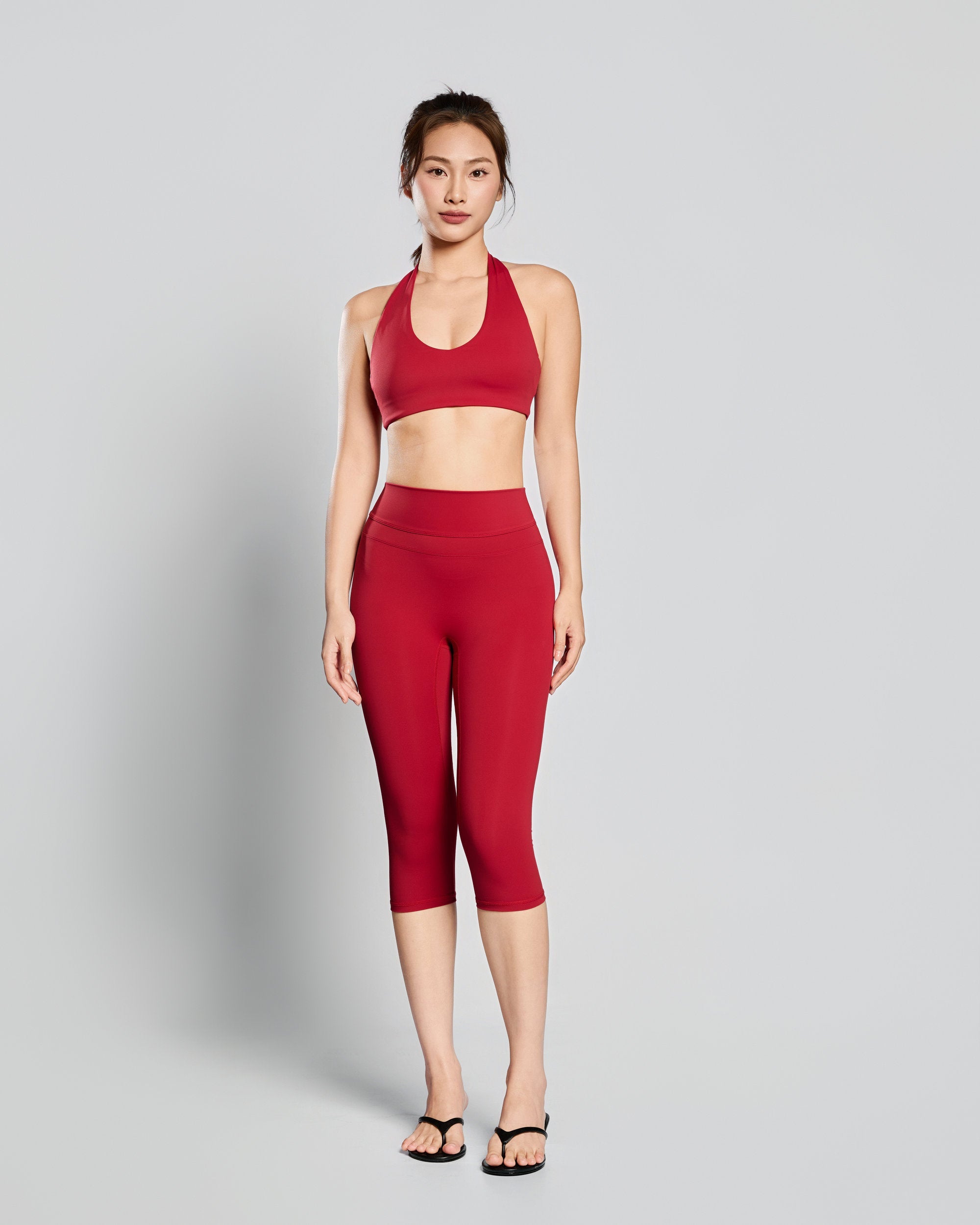 Celebré Capri Leggings - Đỏ Dâu - EQL Apparel - Celebré Capri Leggings - Đỏ Dâu - 