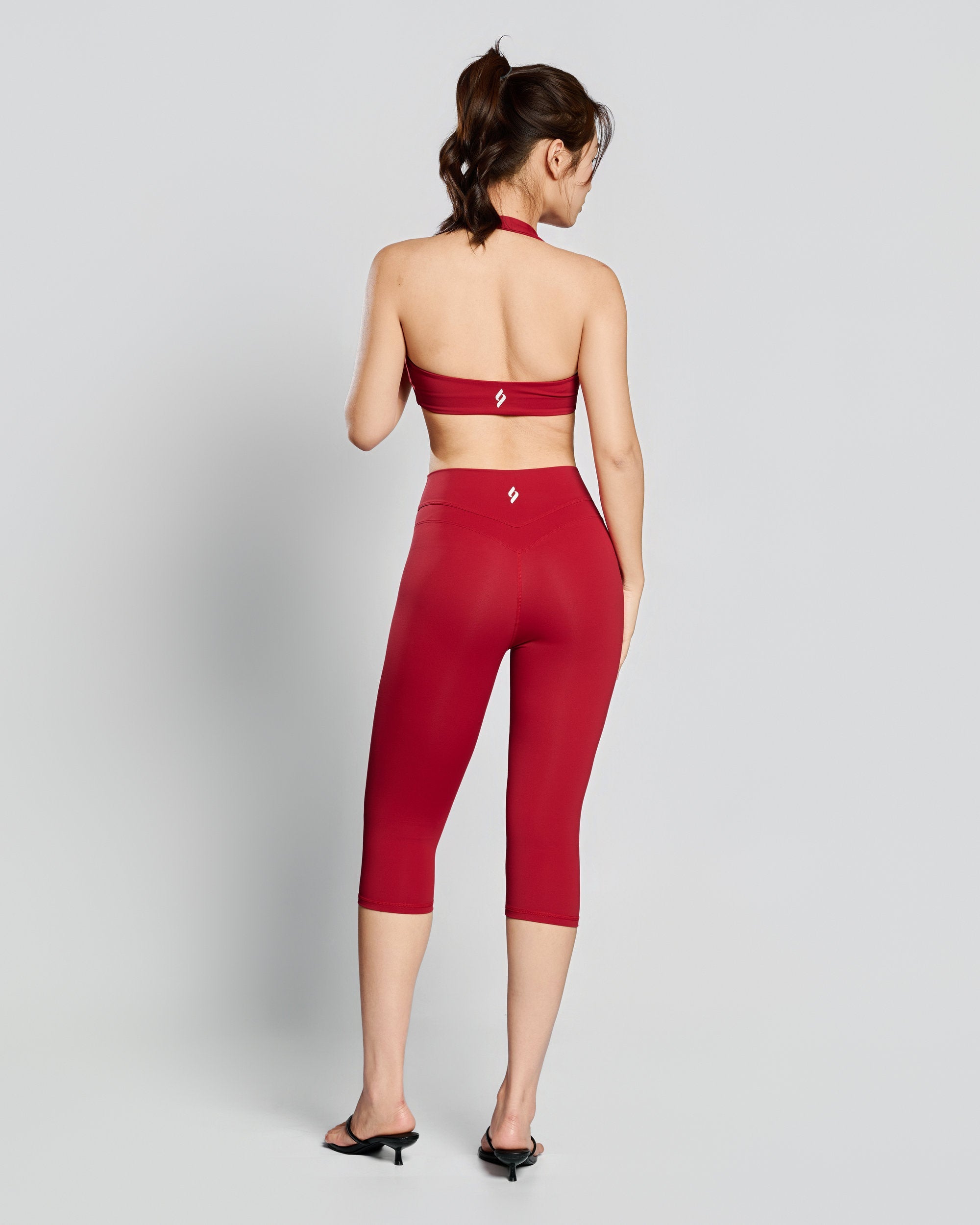Celebré Capri Leggings - Đỏ Dâu - EQL Apparel - Celebré Capri Leggings - Đỏ Dâu - 