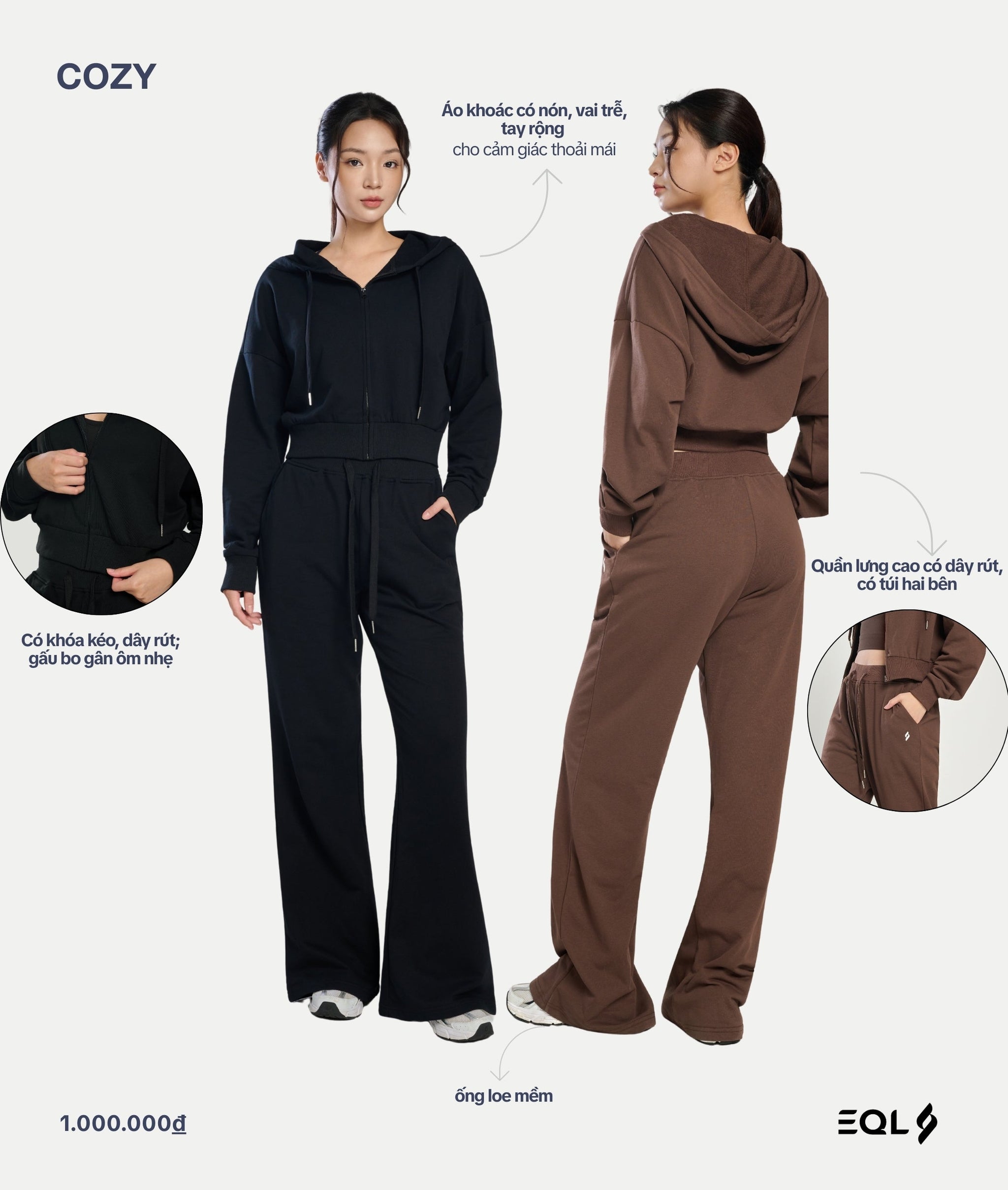 Cozy - Nâu - EQL Apparel - Cozy - Nâu - 