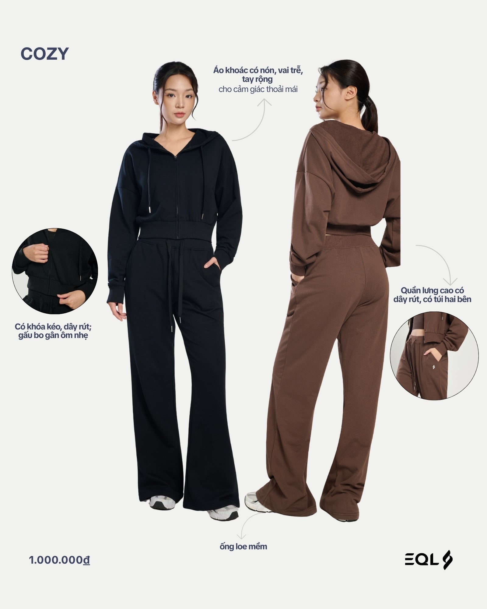 Cozy - Nâu - EQL Apparel - Cozy - Nâu - 