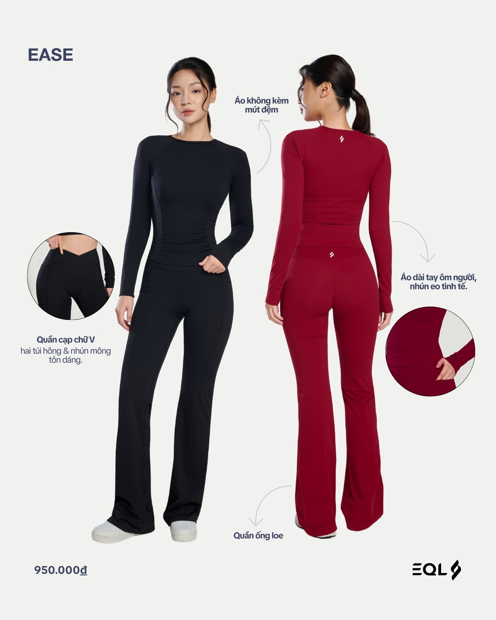 Ease - Đỏ Ruby - EQL Apparel - Ease - Đỏ Ruby - 