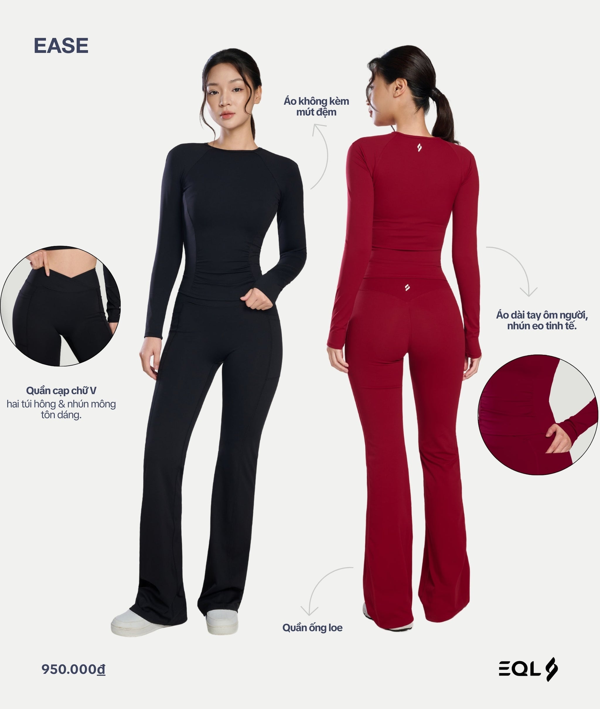 Ease - Đỏ Ruby - EQL Apparel - Ease - Đỏ Ruby - 