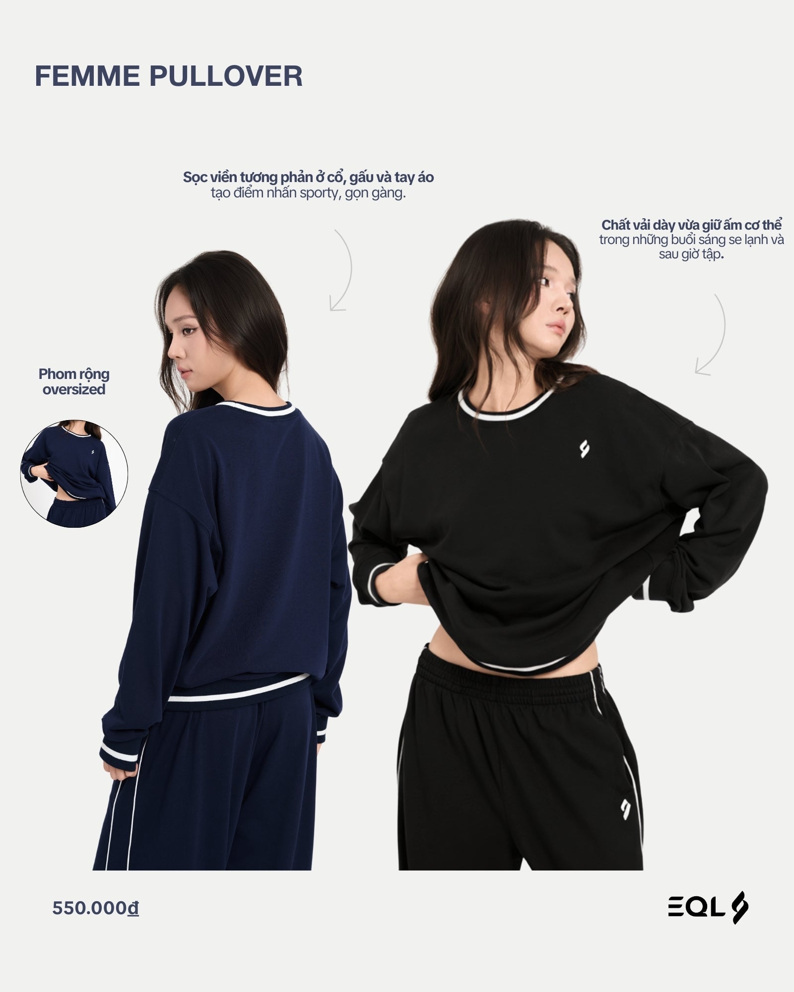 Femme Pullover - Đen - EQL Apparel - Femme Pullover - Đen - 