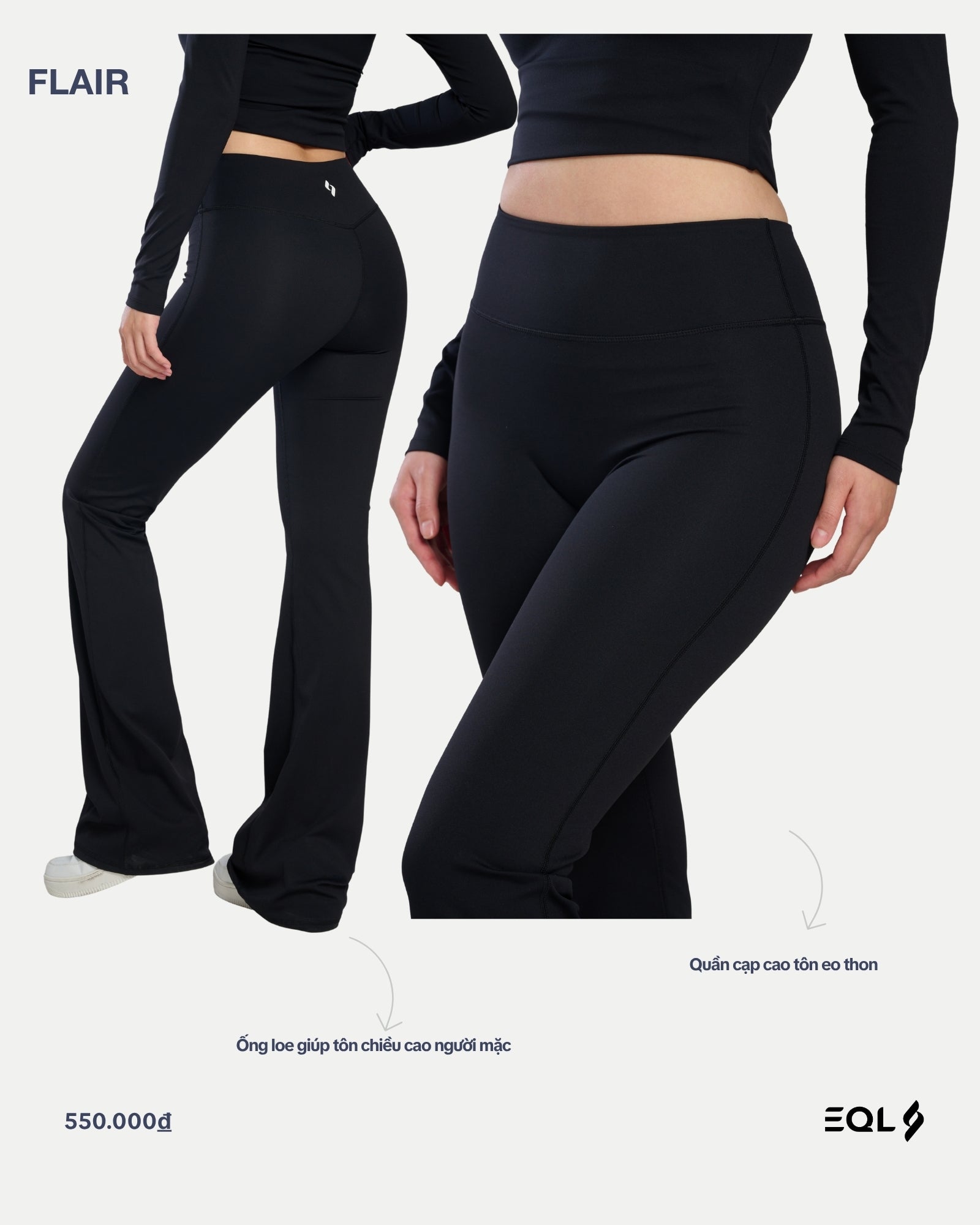 Quần Flair - Đen - EQL Apparel - Quần Flair - Đen - 