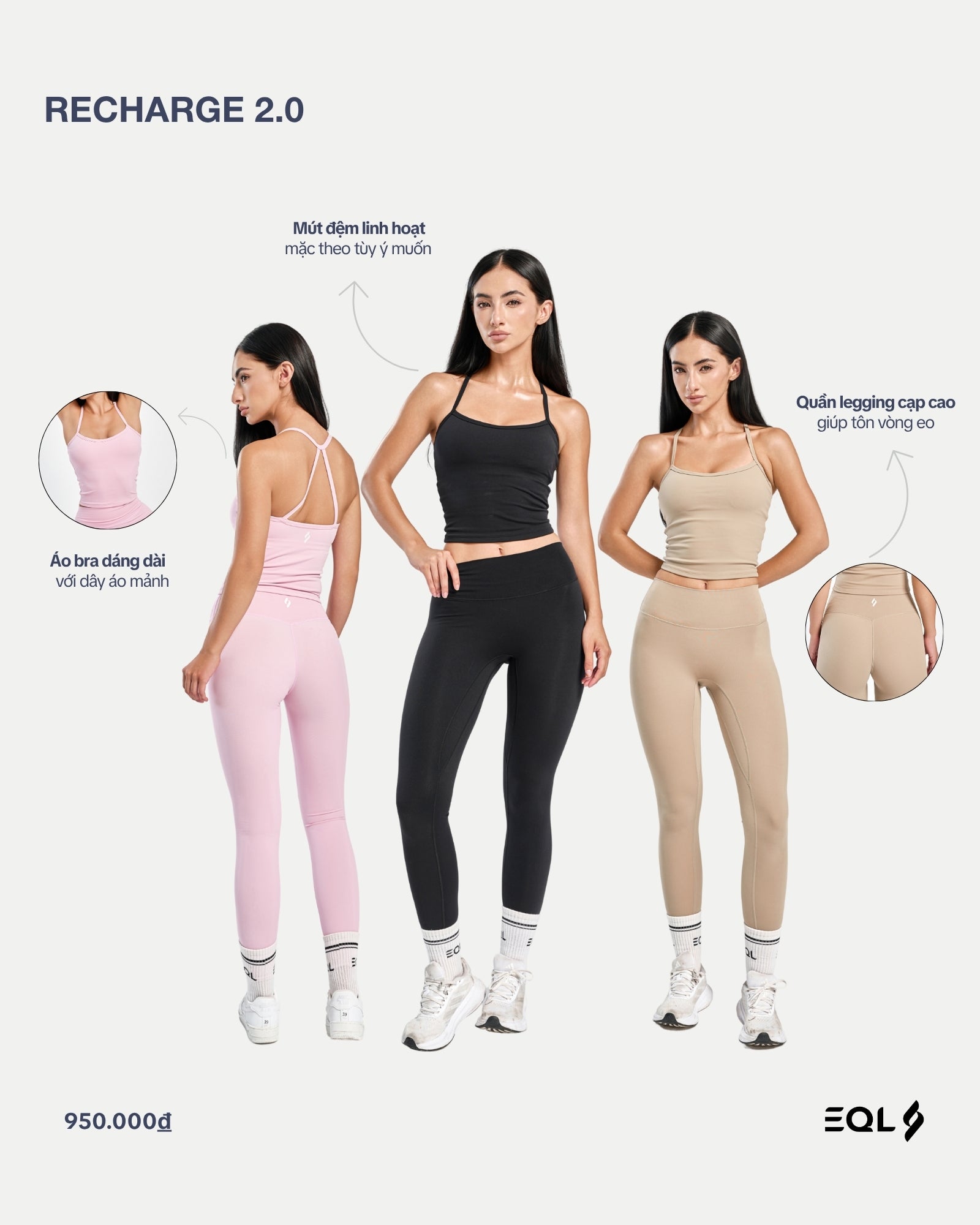 Recharge 2.0 - Hồng Phấn - EQL Apparel - Recharge 2.0 - Hồng Phấn - 